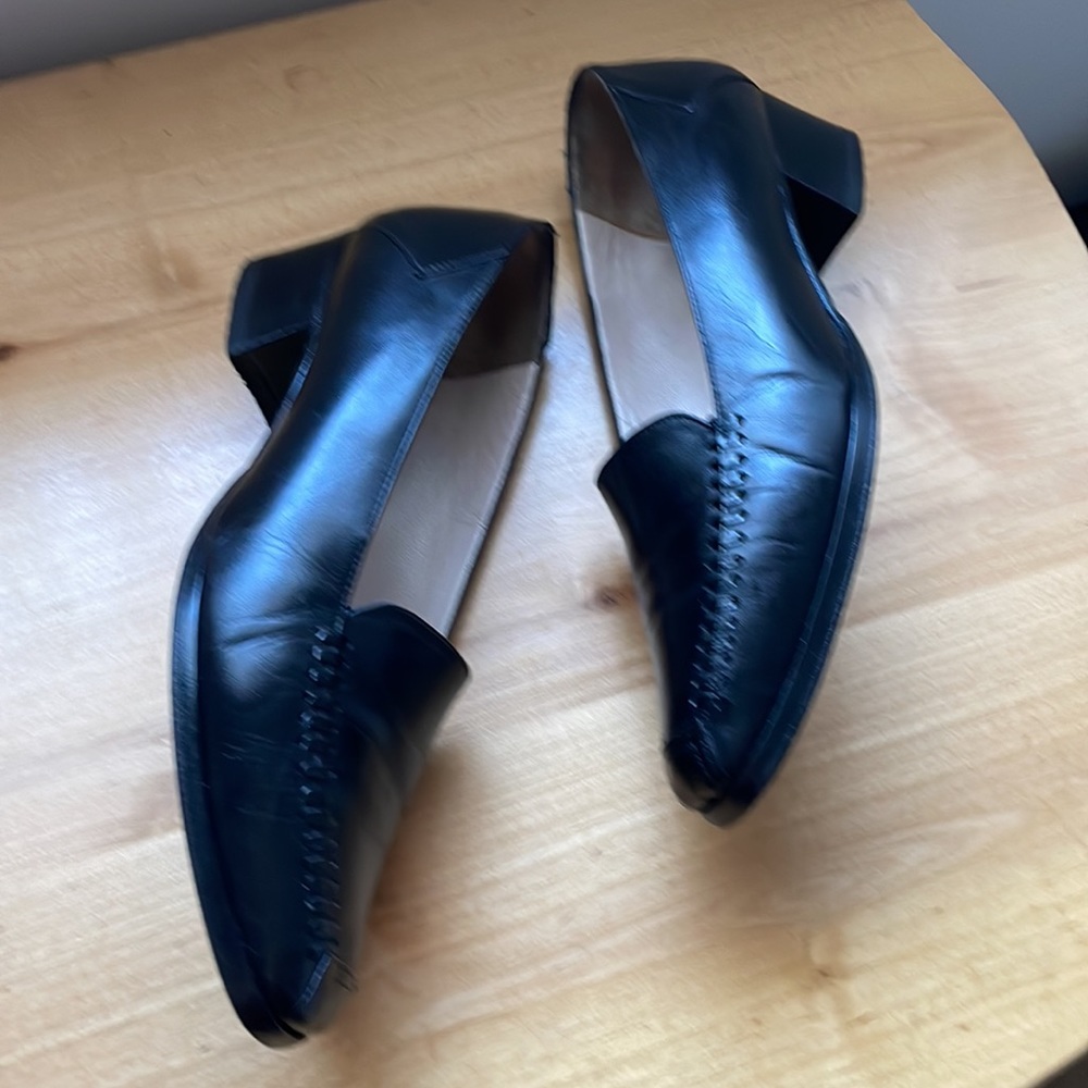 Women’s Black Leather Shoes.